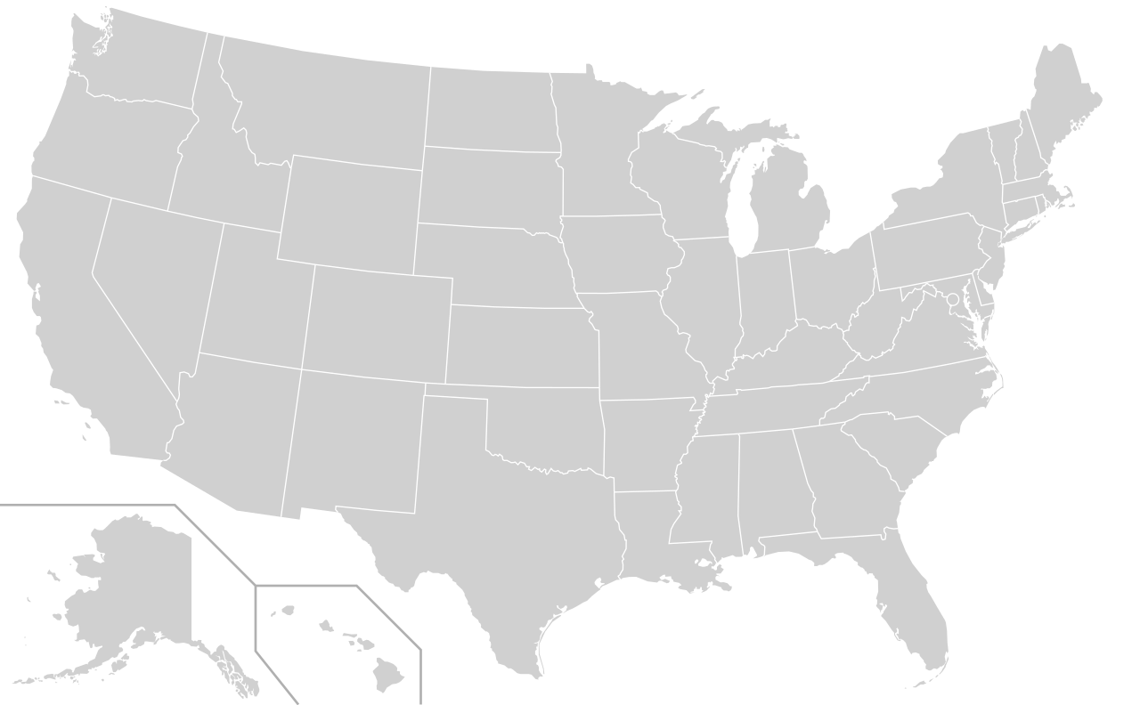 Map of the United States illustrating Terra Tech regional and nationwide service capability.